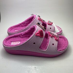 CROCS X BARBIE CLASSIC COZZZY SANDAL SIZE US 12 MENS NEW